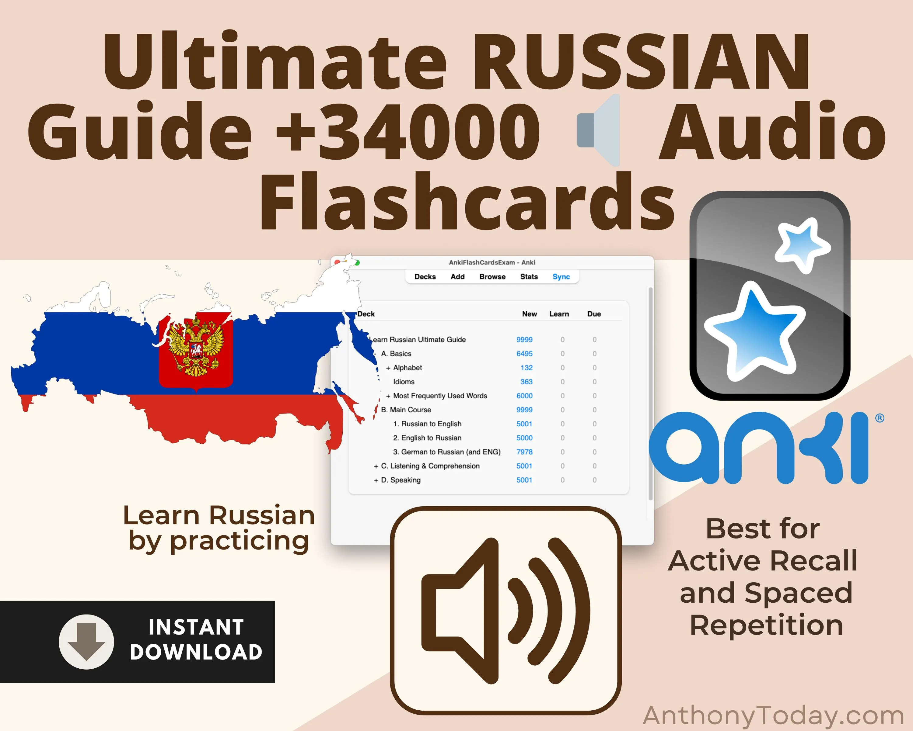 Russian Flashcards with Audio