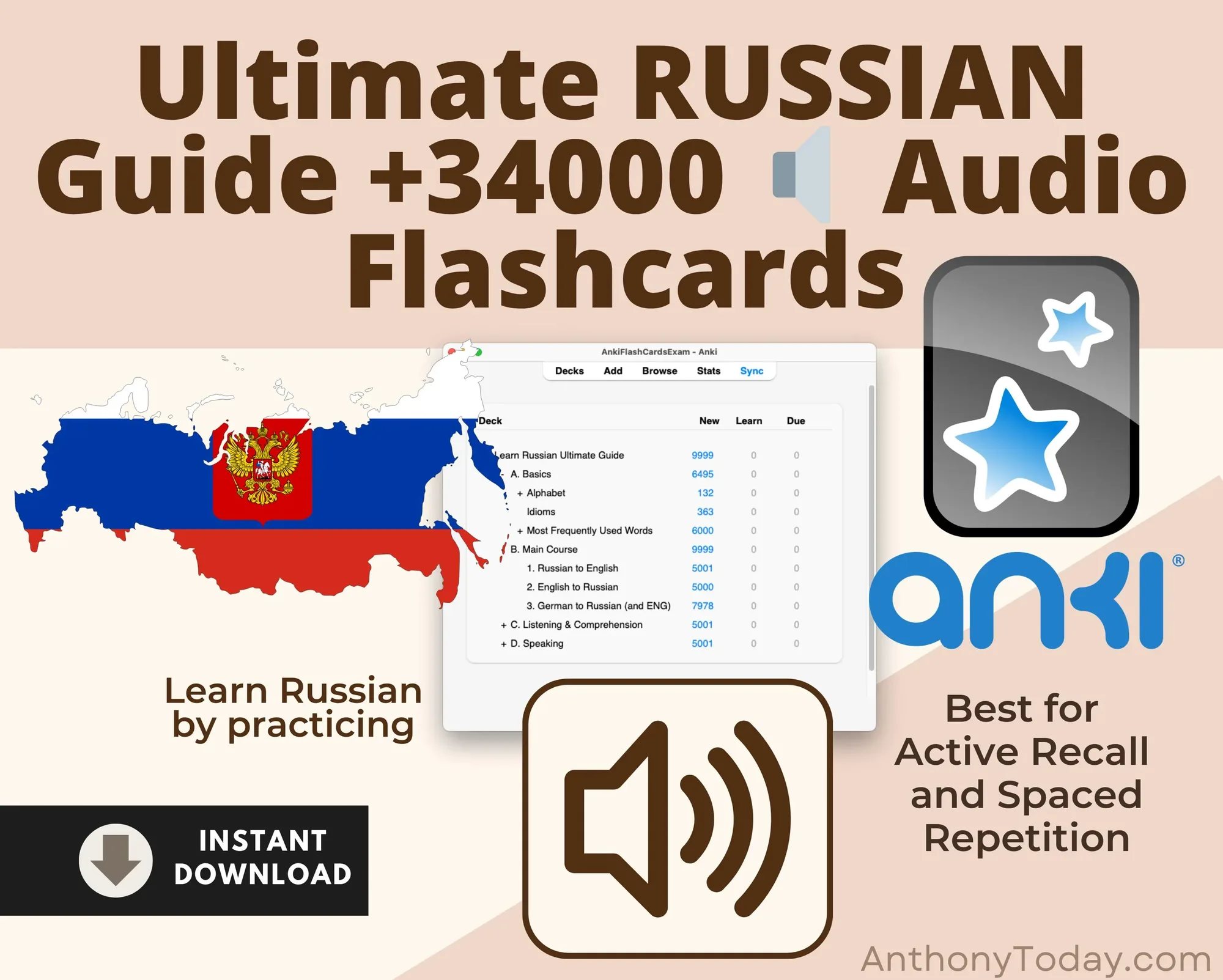 Russian Flashcards with Audio