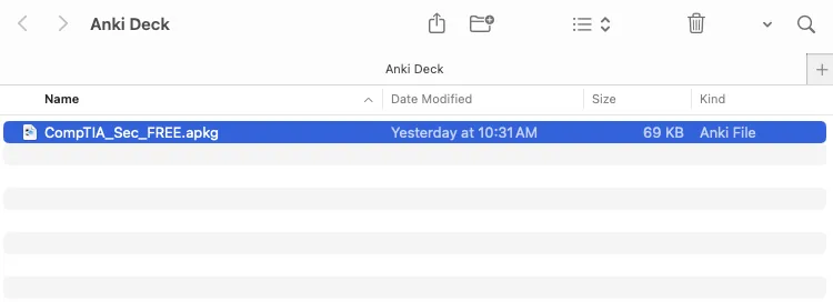 The deck file in Finder