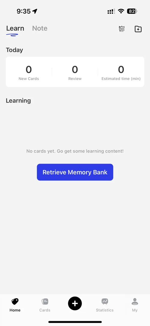 Retrieve Memory Bank on the phone app