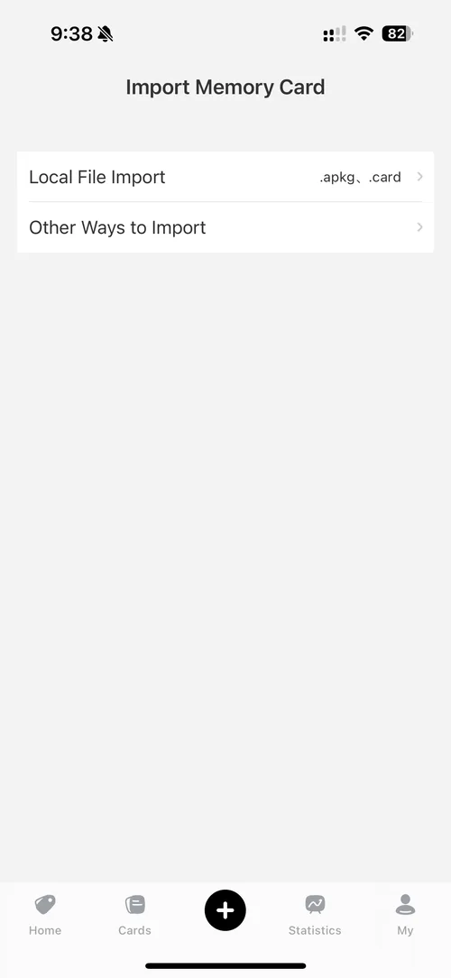 Local File Import on the phone app