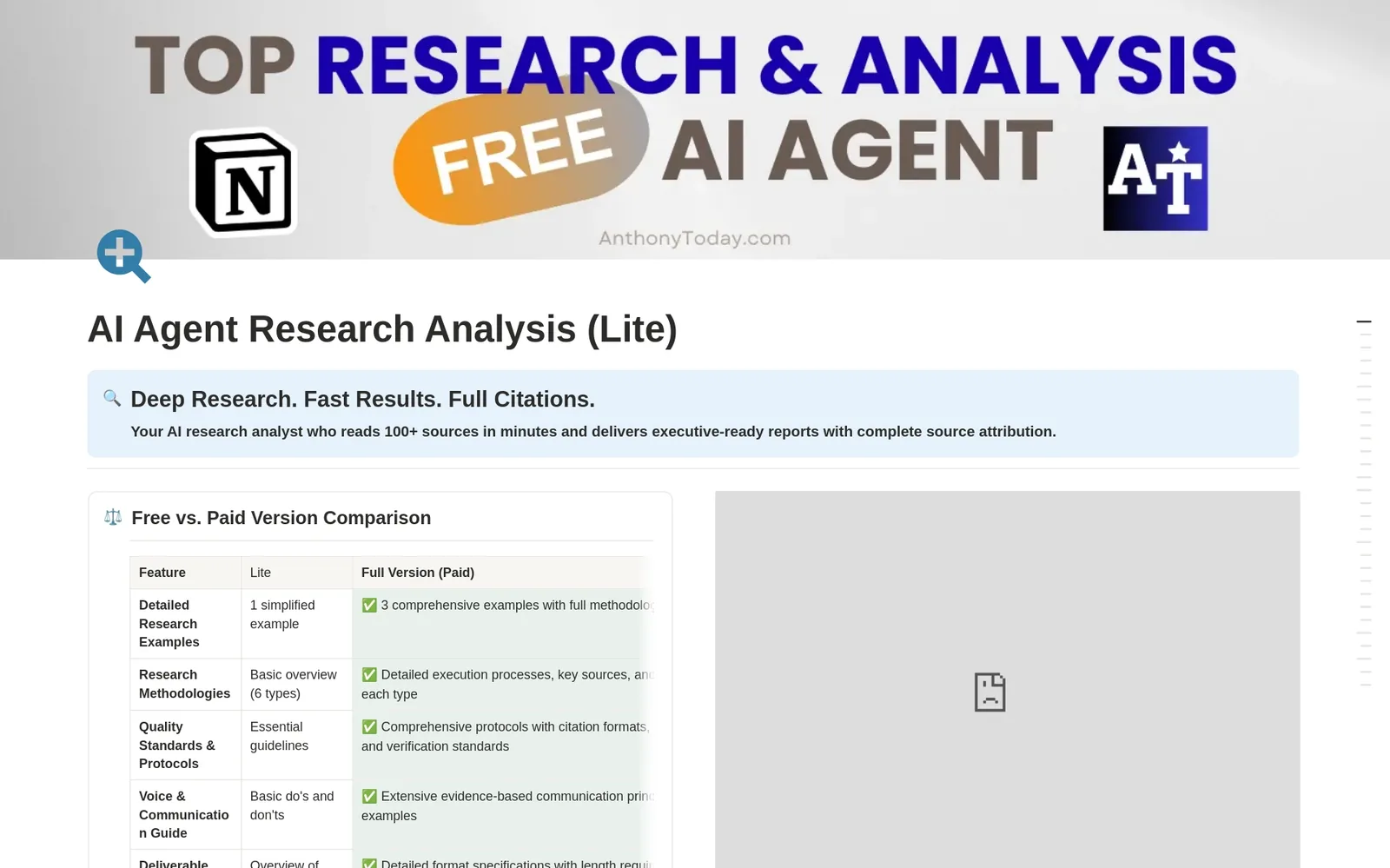 AI Agent Research Analysis (Lite)