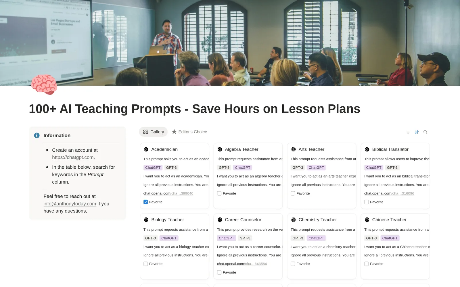 100+ AI Teaching Prompts