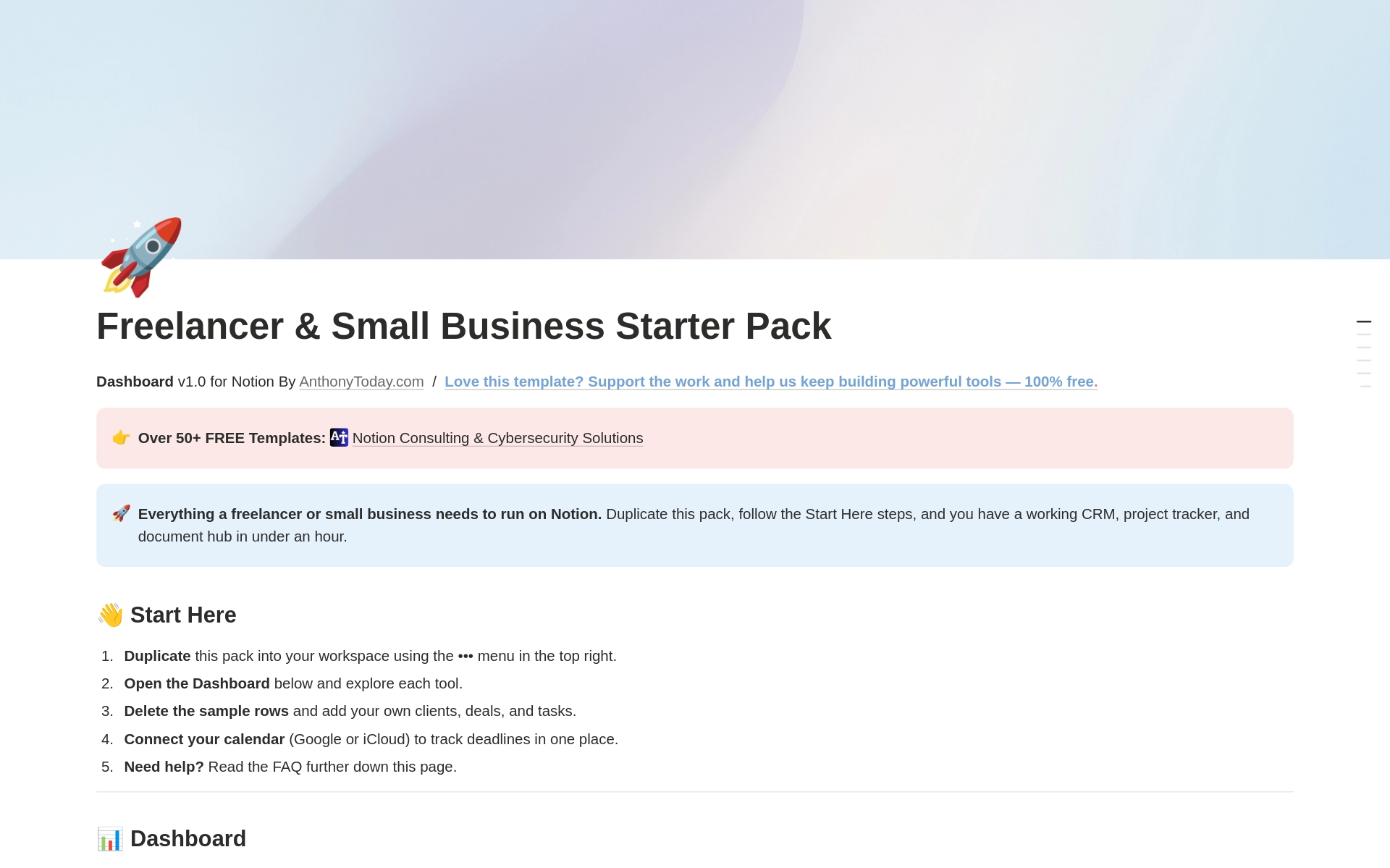 Freelancer & Small Business Starter Pack
