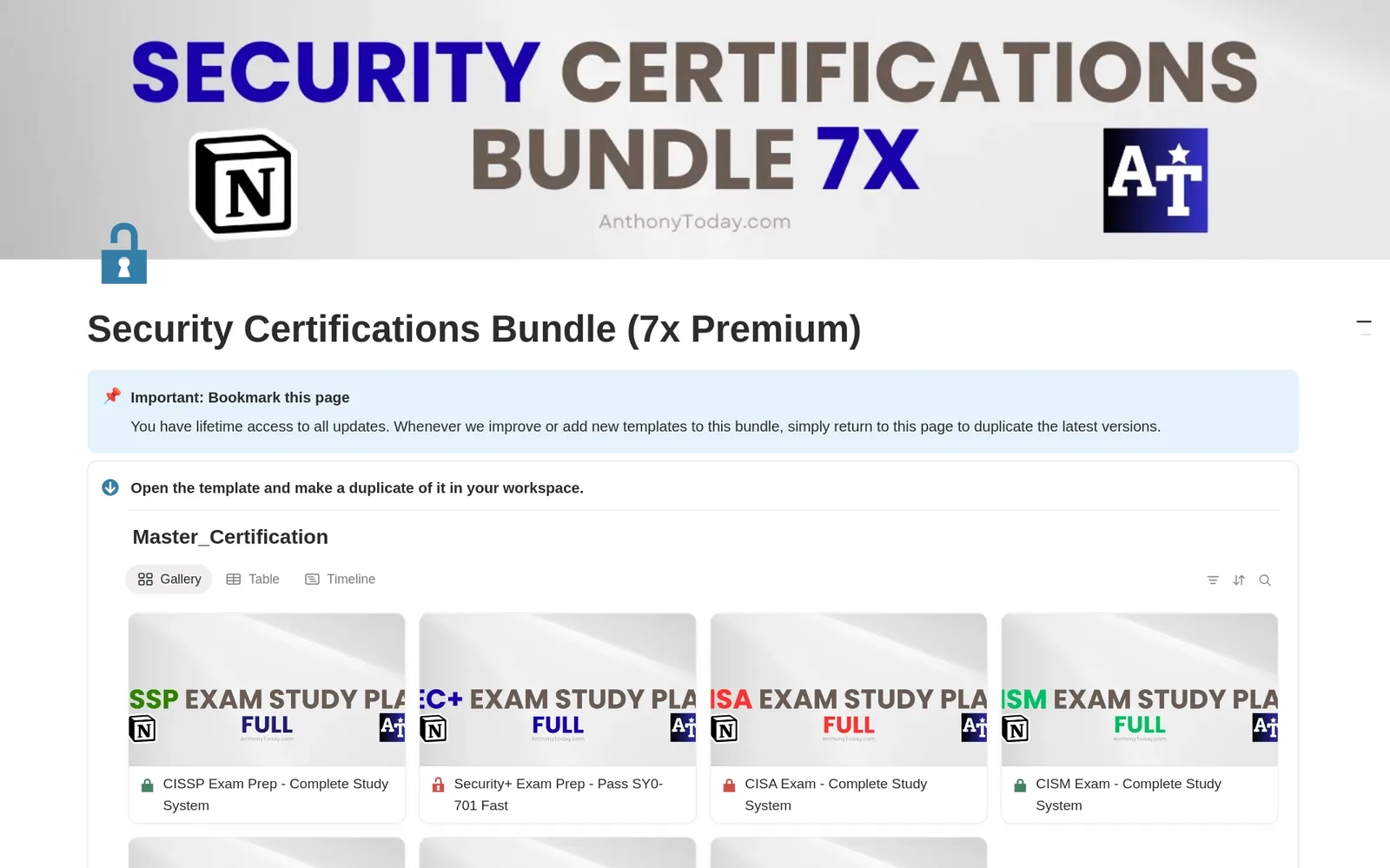Certifications Exam Prep Bundle (7x Premium)